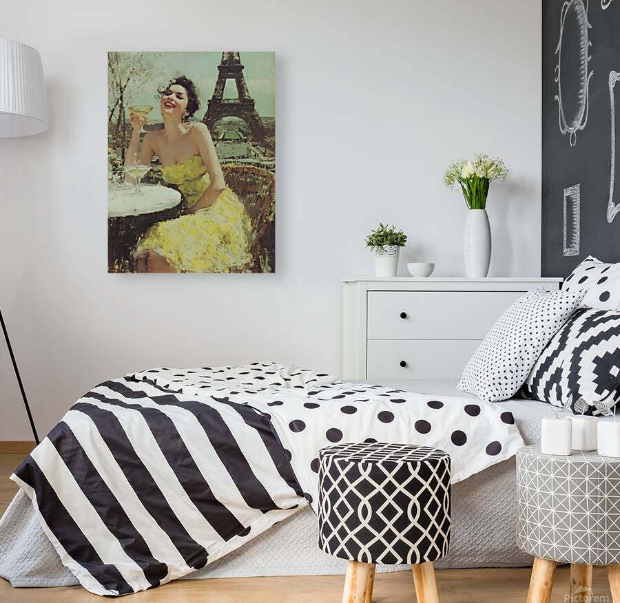 Parisian Joy Portrait – Vintage French Art Print Reproduction