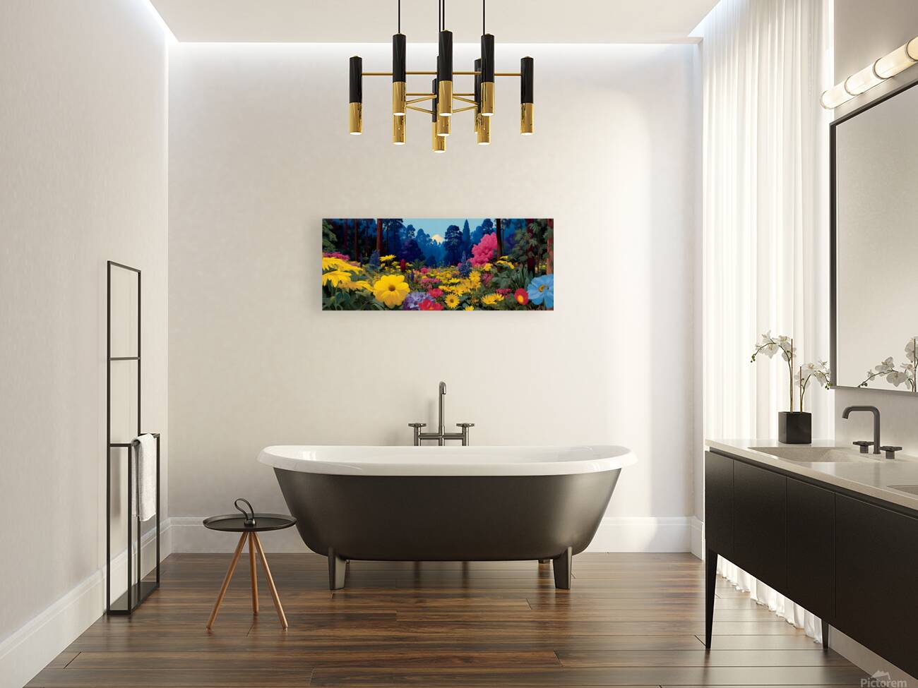 Vibe Bloom – Colorful Floral Art Print Reproduction