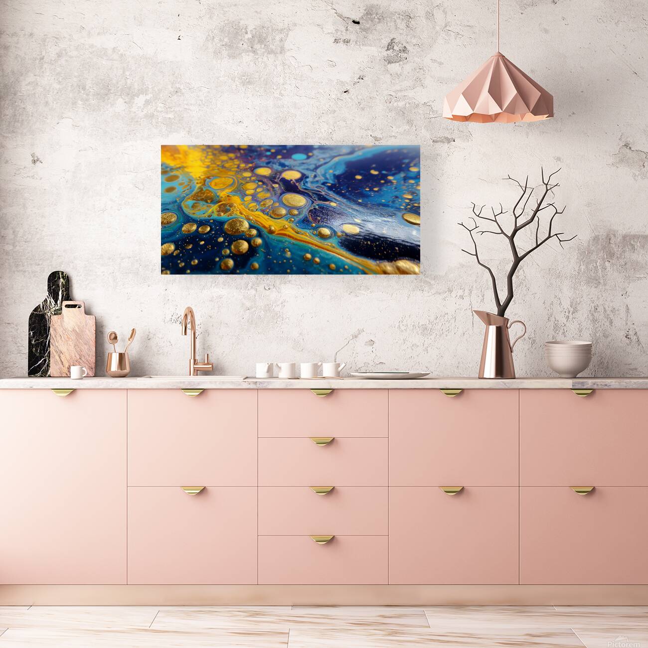 Liquid Groove – Fluid Abstract Art Print Reproduction