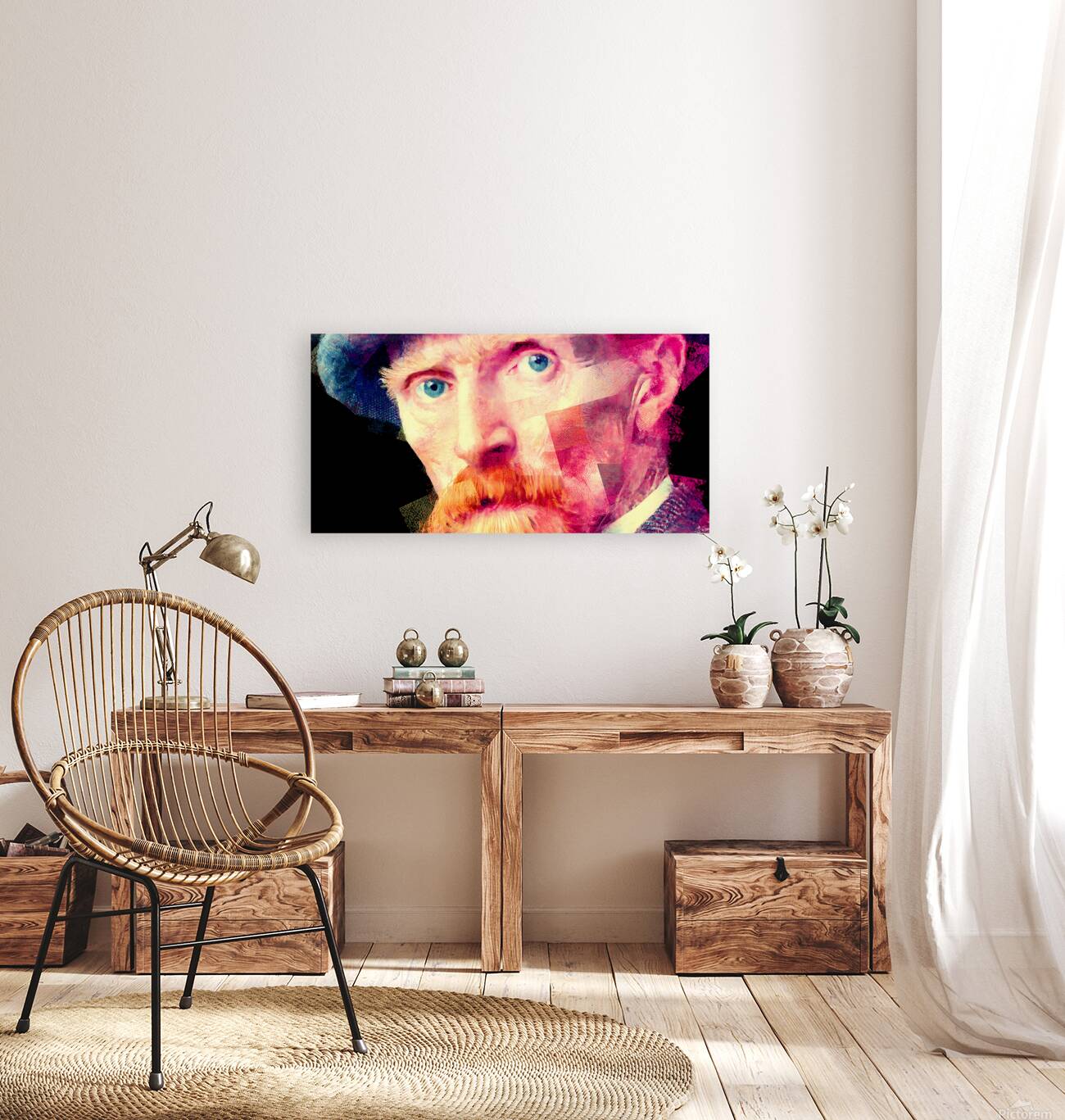 Post-Impressionist Icon – Piercing Eyes Portrait Art Print Reproduction