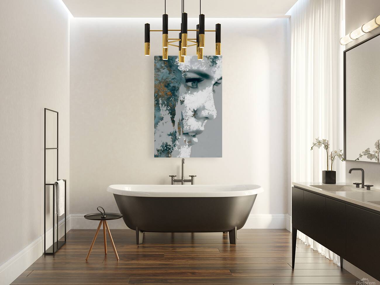 Weathered Profile – Women’s Portrait Art Print Reproduction