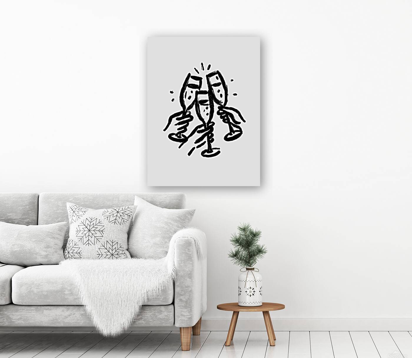 Happy New Year – Festive Celebration Art Print Reproduction