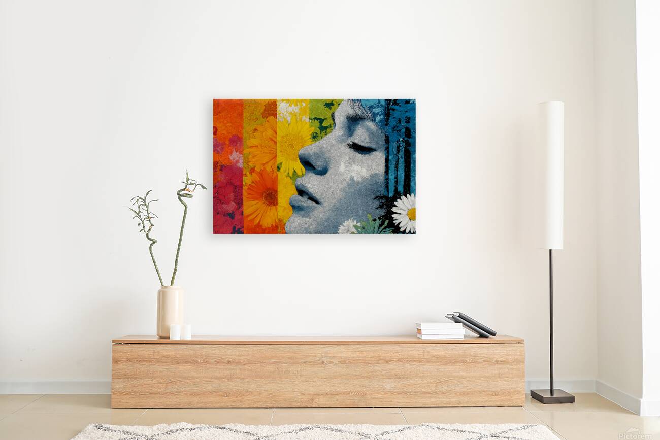 Spectrum Daydream - Floral Spectrum Portrait Art Print Reproduction