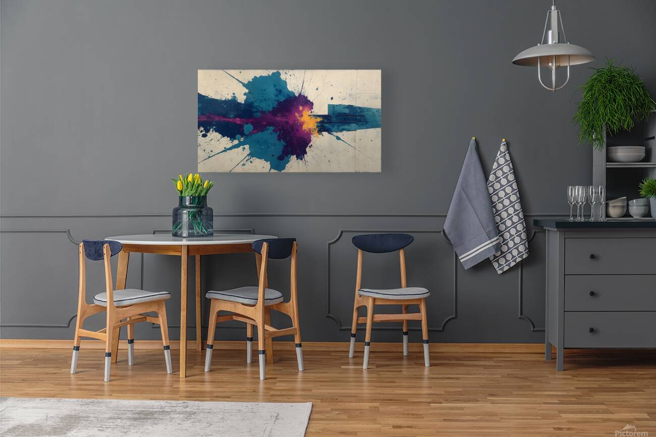 Impact Zone – Urban Splatter Abstract Print Reproduction