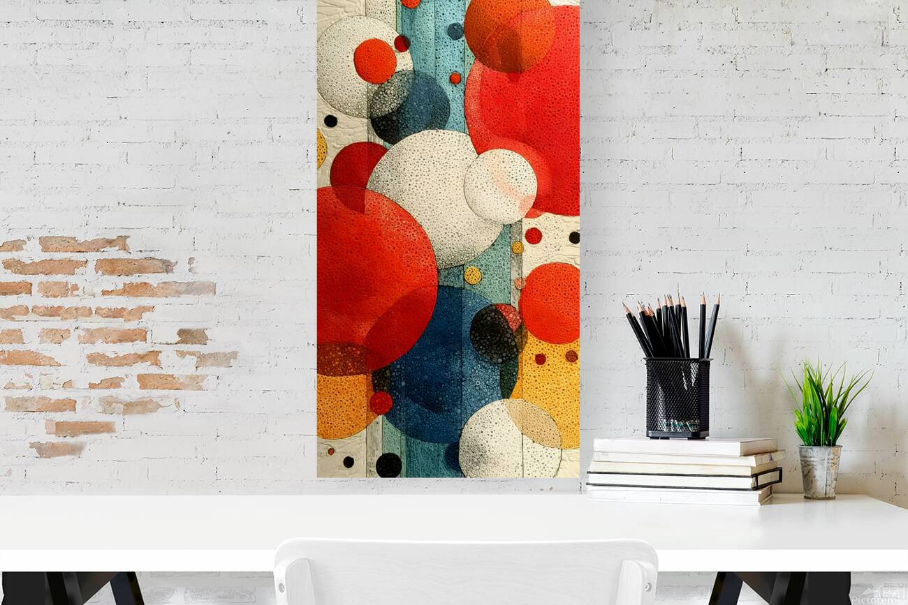 Orbit Geometry – Modern Circle Abstract PPrint. Reproduction