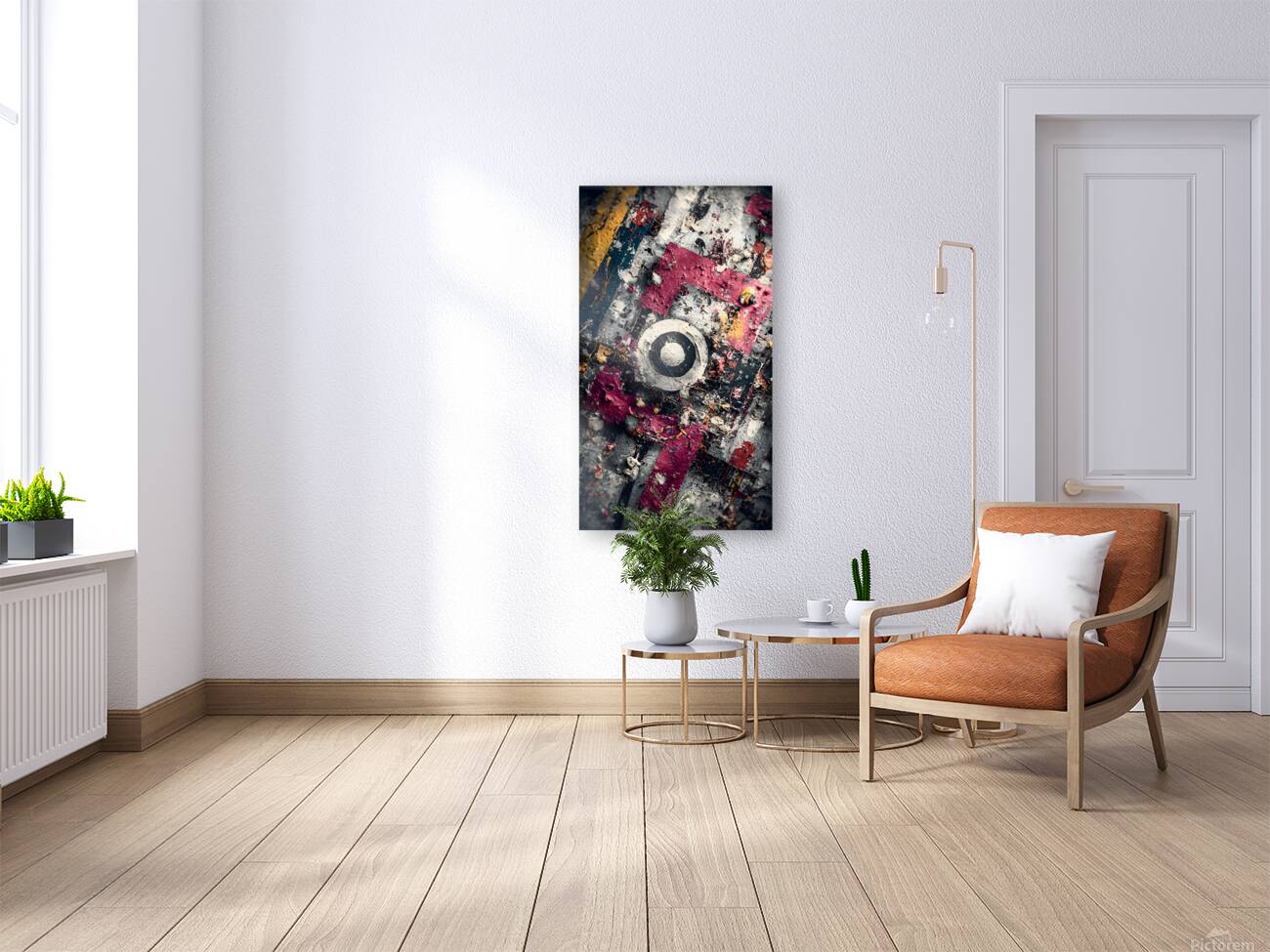 Urban Target – Gritty Texture Abstract Print Reproduction