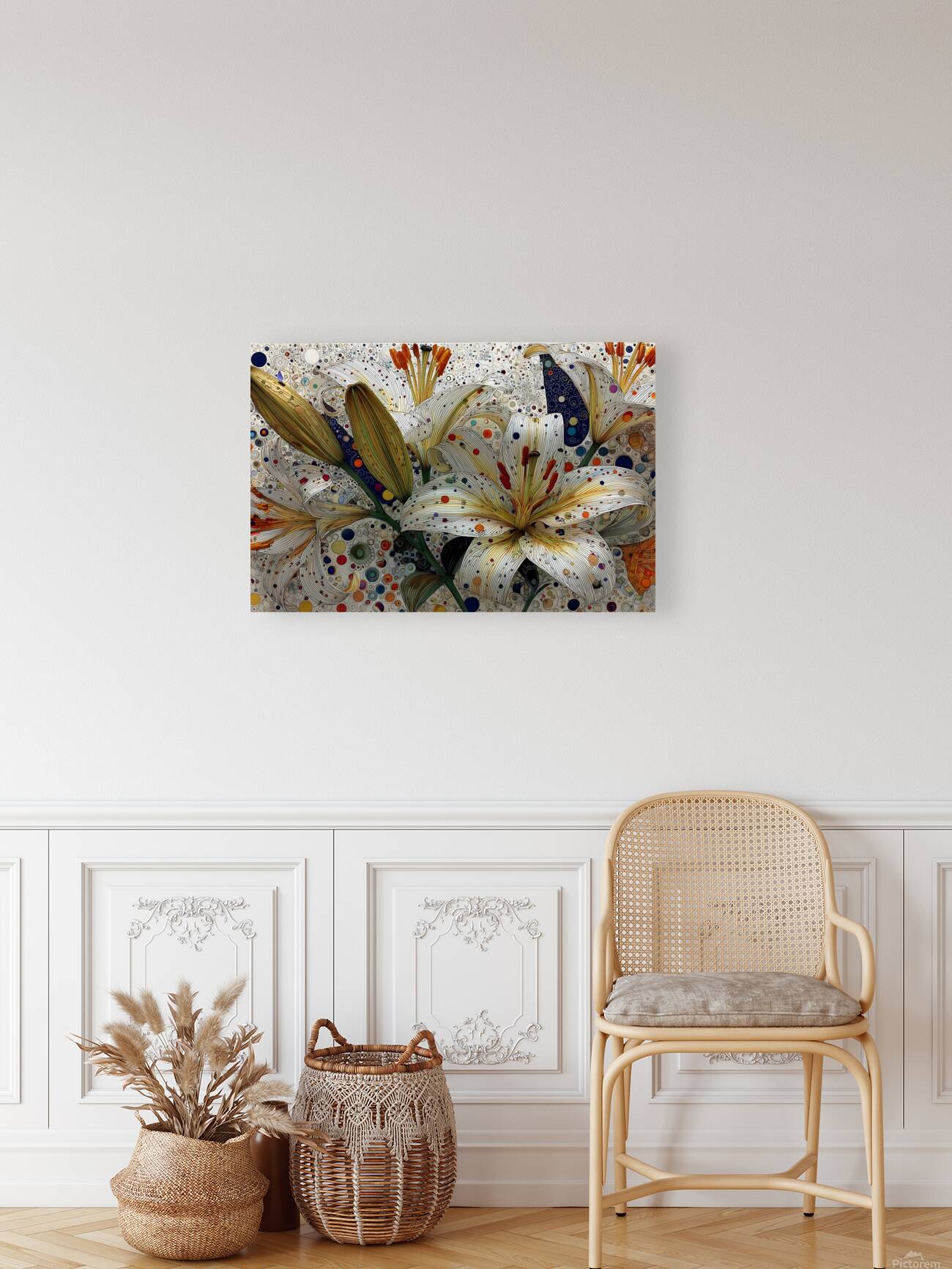 Stargazer Constellation – Lily Pattern Abstract Print Reproduction