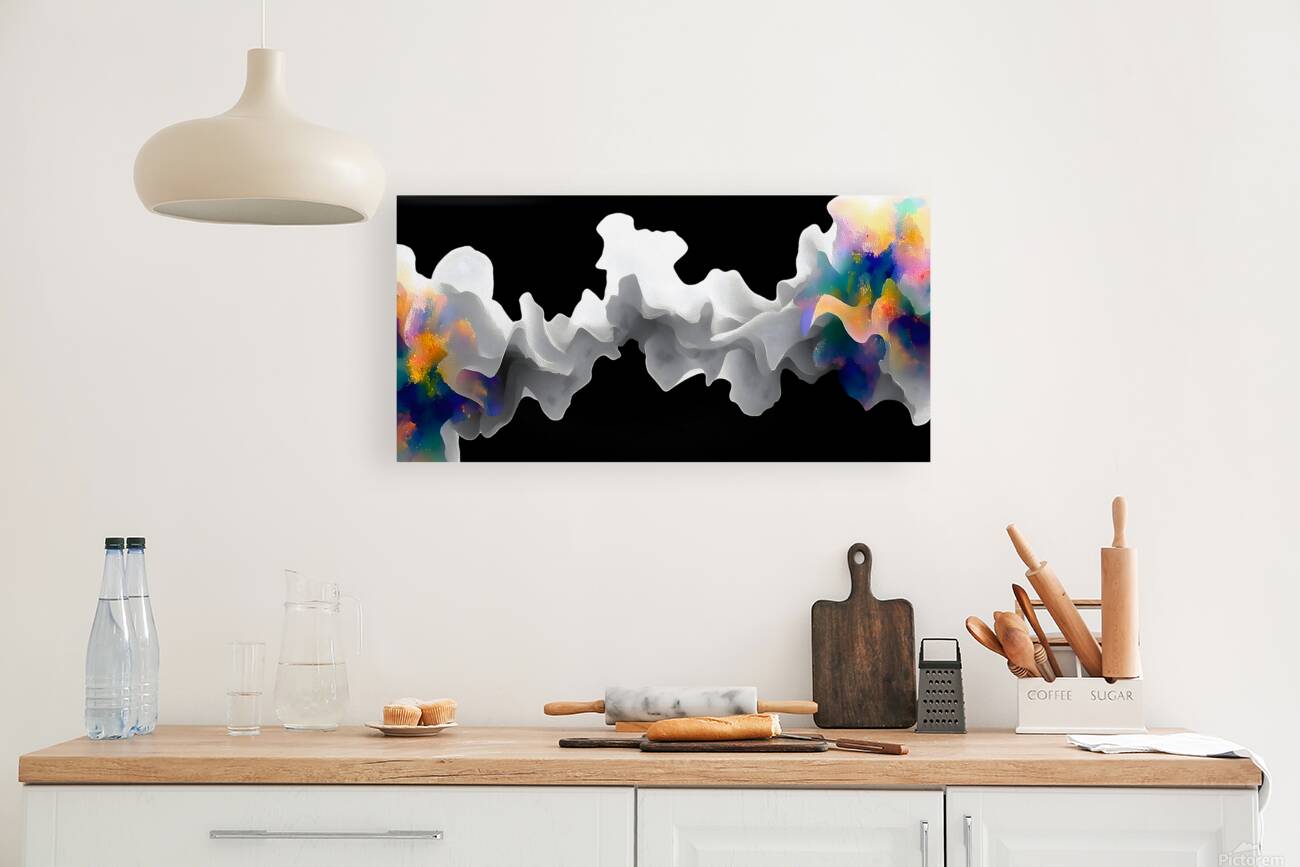 Spectrum Front – Electric Cloudscape Abstract Print Reproduction