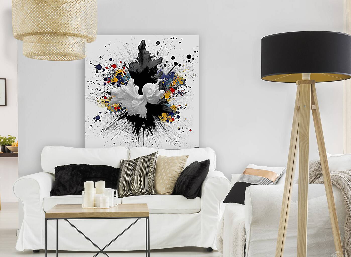 Catalyst Bloom – Ink & Color Explosion Print Reproduction