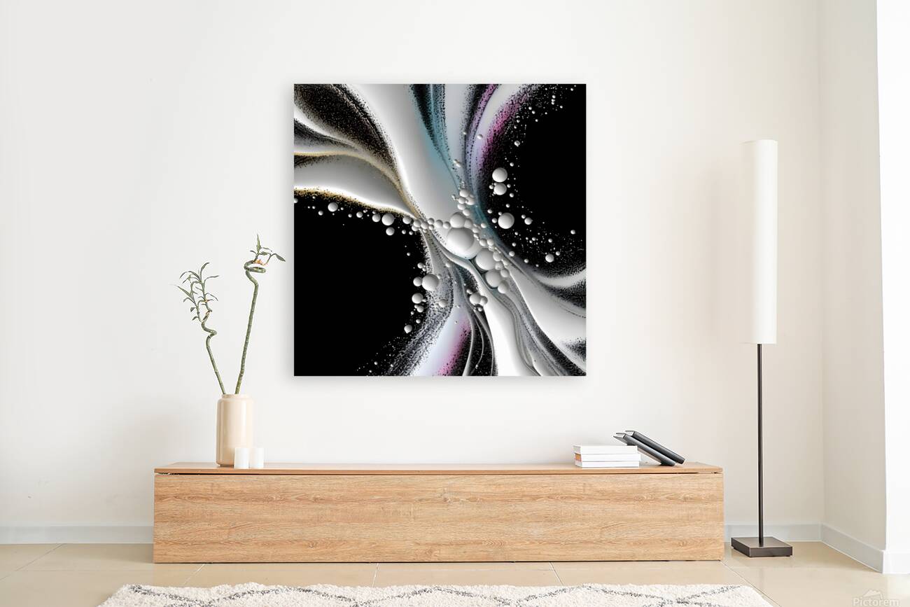 Stellar Ribbons – Cosmic Flow Abstract Print Reproduction