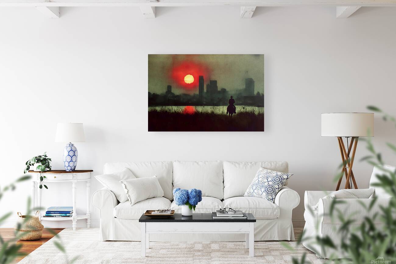 Urban Cowboy – Cinematic Urban Landscape Print Reproduction