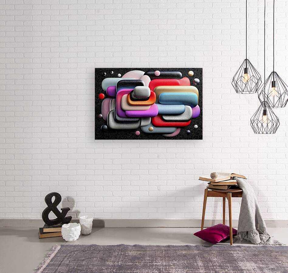 Soft Machines – Retro Tech Tubes Abstract Print Reproduction