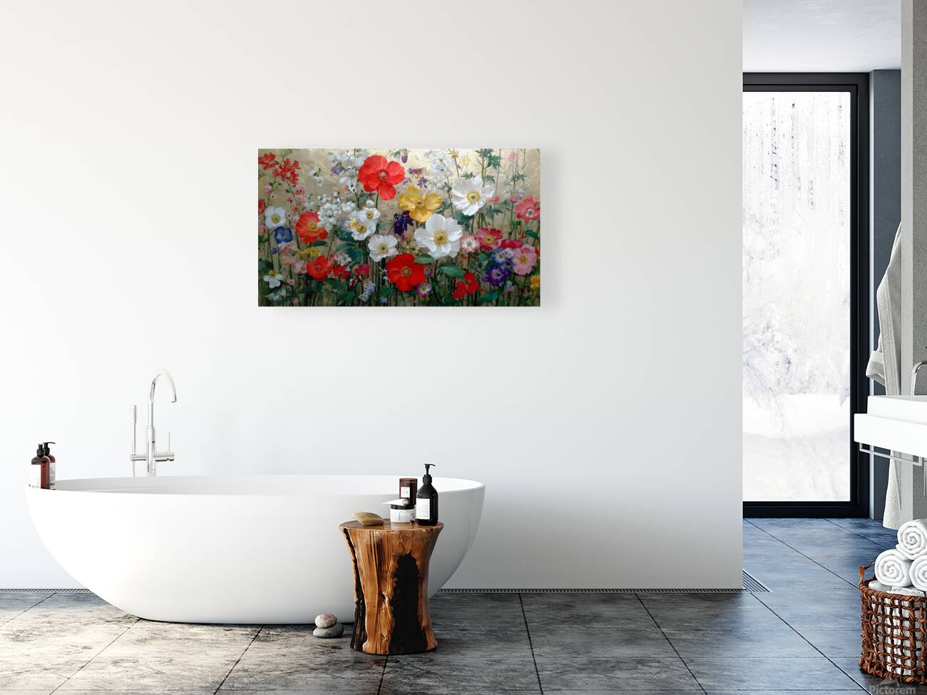 Poppy Reverie – Romantic Garden Art Print Reproduction