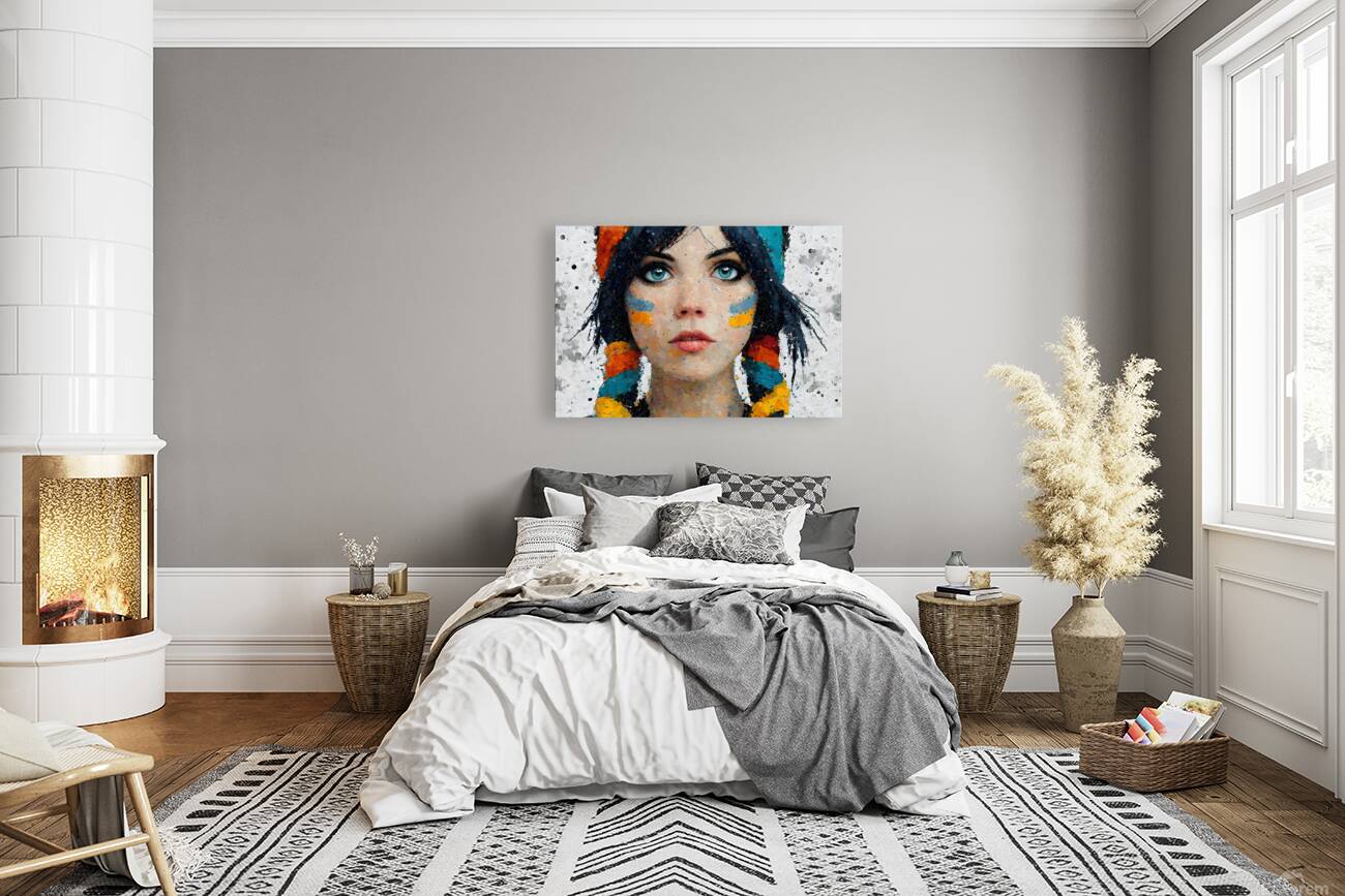 Who Told You  – Modern Portrait Print Reproduction