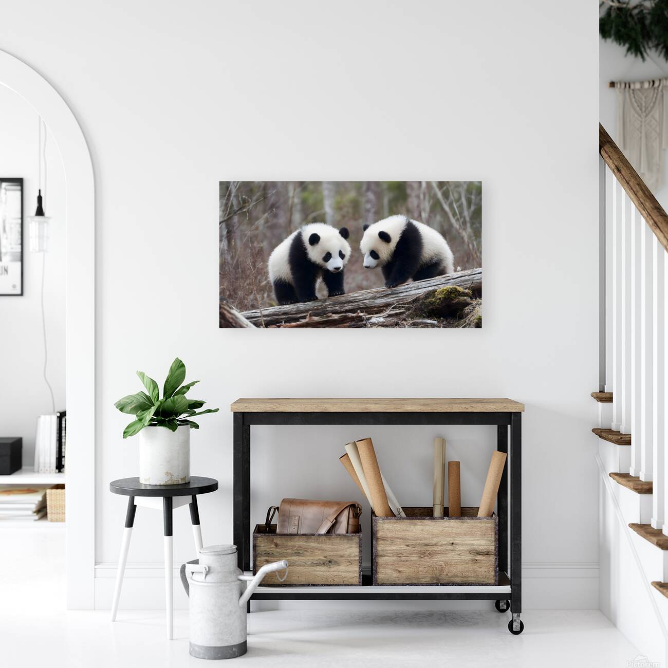Panda Kin - Wildlife Companions Print Reproduction