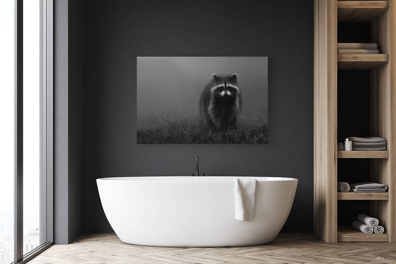 Mistwatcher - Raccoon Print Reproduction