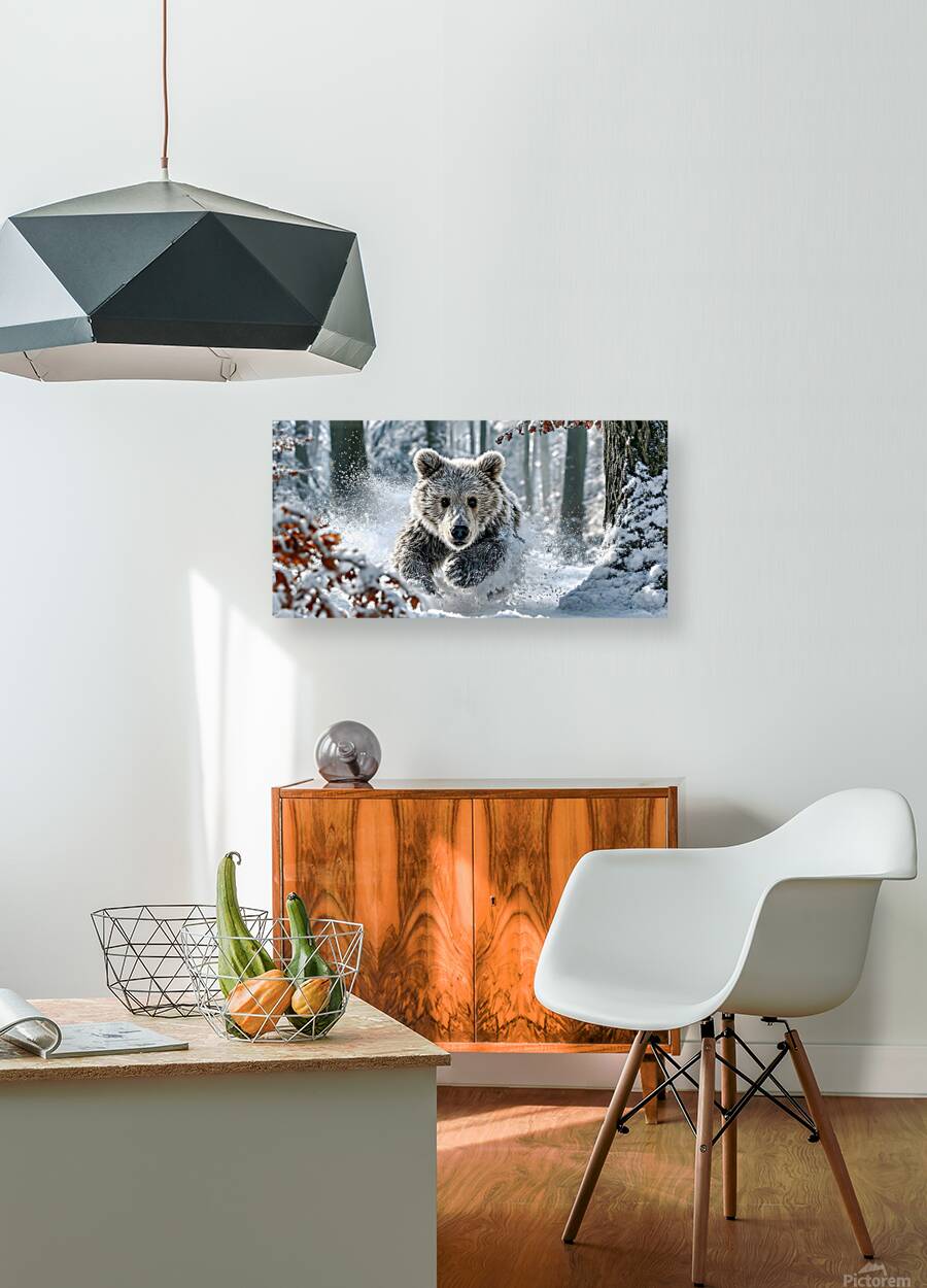 Frost Runner – Winter Bear Print Reproduction