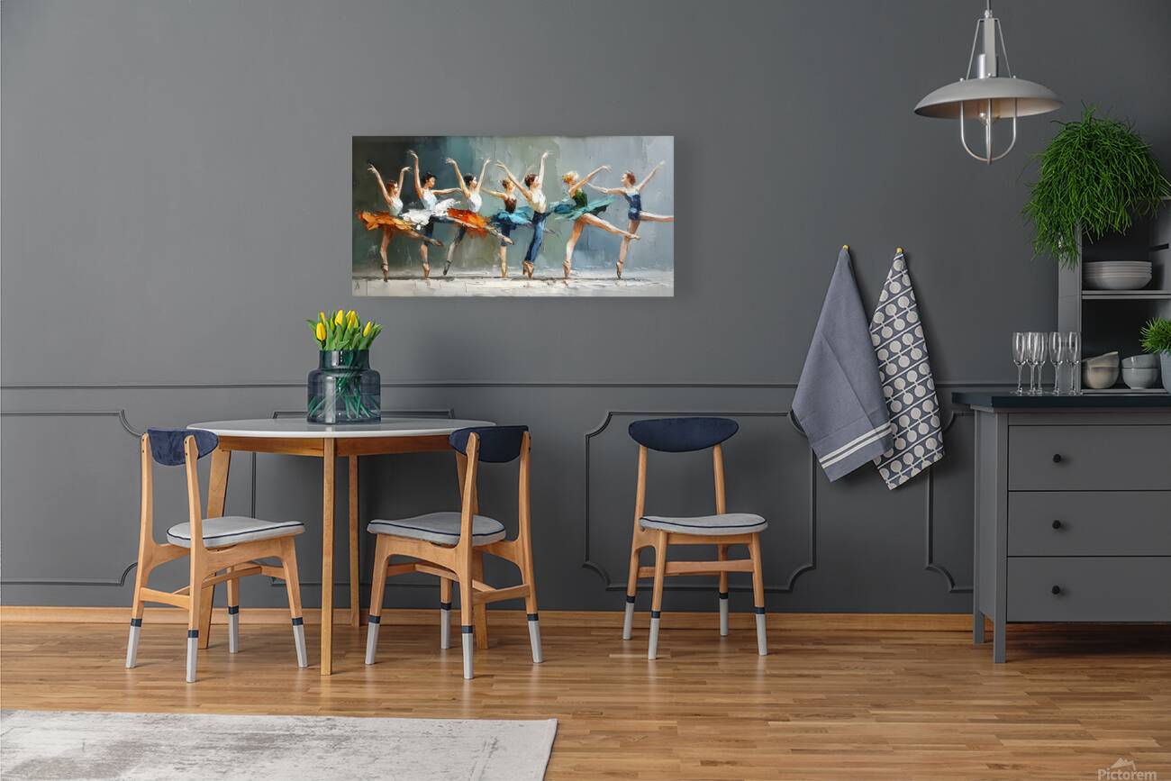 Rhythm in Motion – Ballet Dancers Print Reproduction