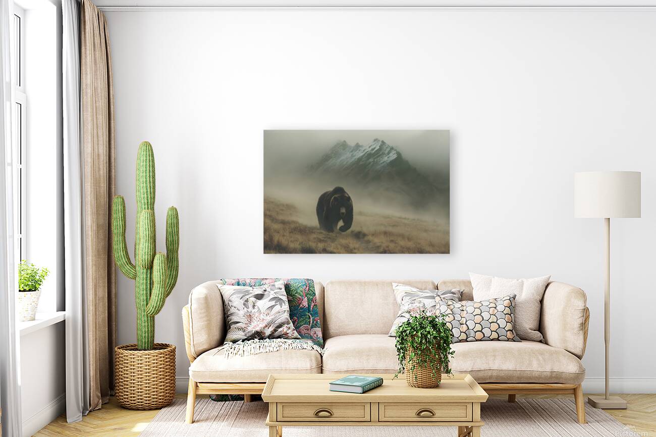 Spirit of the North – Grizzly in the Mist Print Reproduction