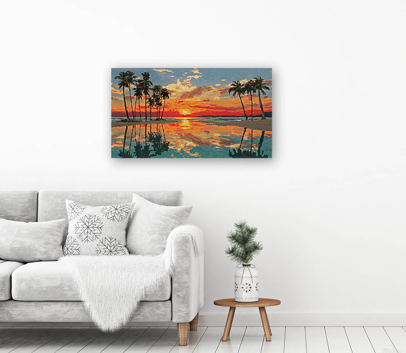 Firewater – Tropical Sunset Reflection Print Reproduction