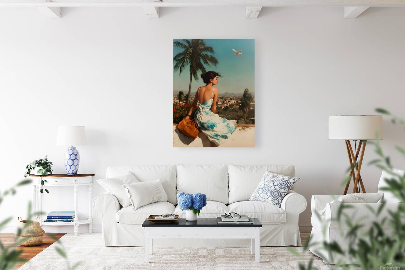 Departure – Retro Travel Muse Print Reproduction