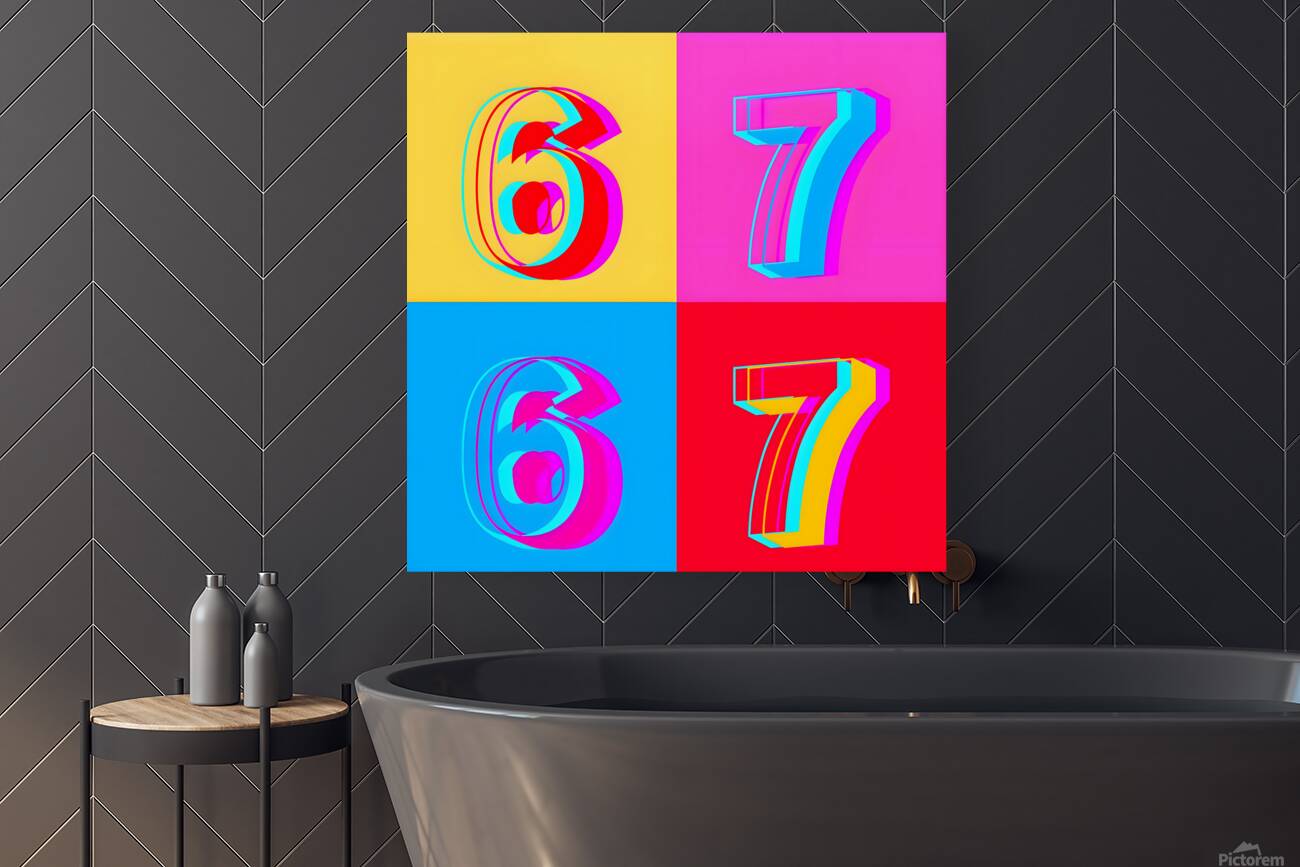 Six Seven – Gen Alpha Pop Art Print Reproduction