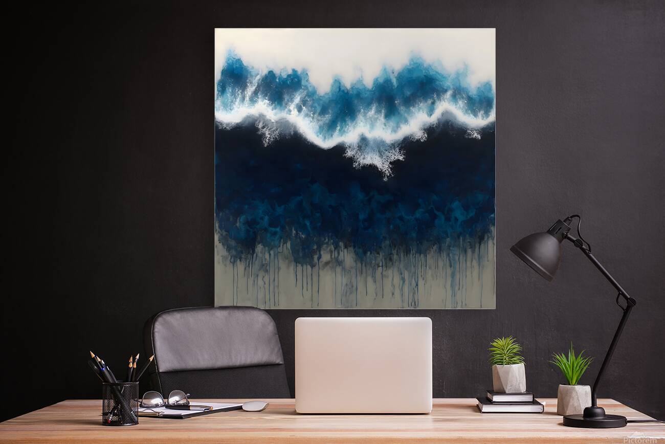Deep Surge – Abstract Ocean Print Reproduction