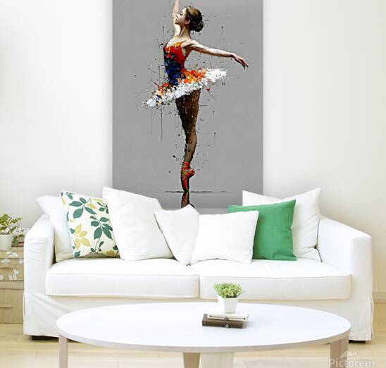 Painted Arabesque – Ballerina Print Reproduction