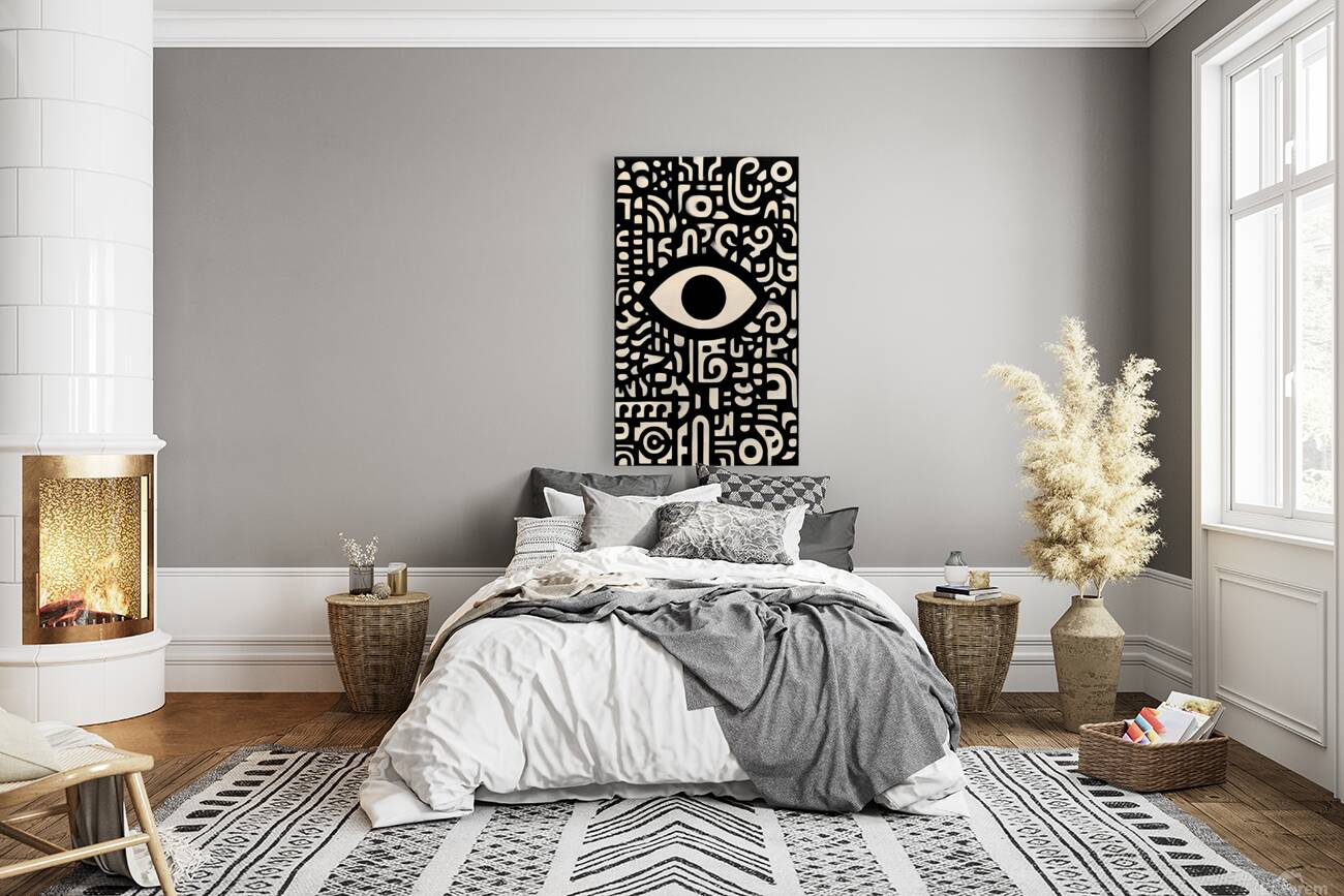 Eye in the Code – Abstract Symbolism Print Reproduction