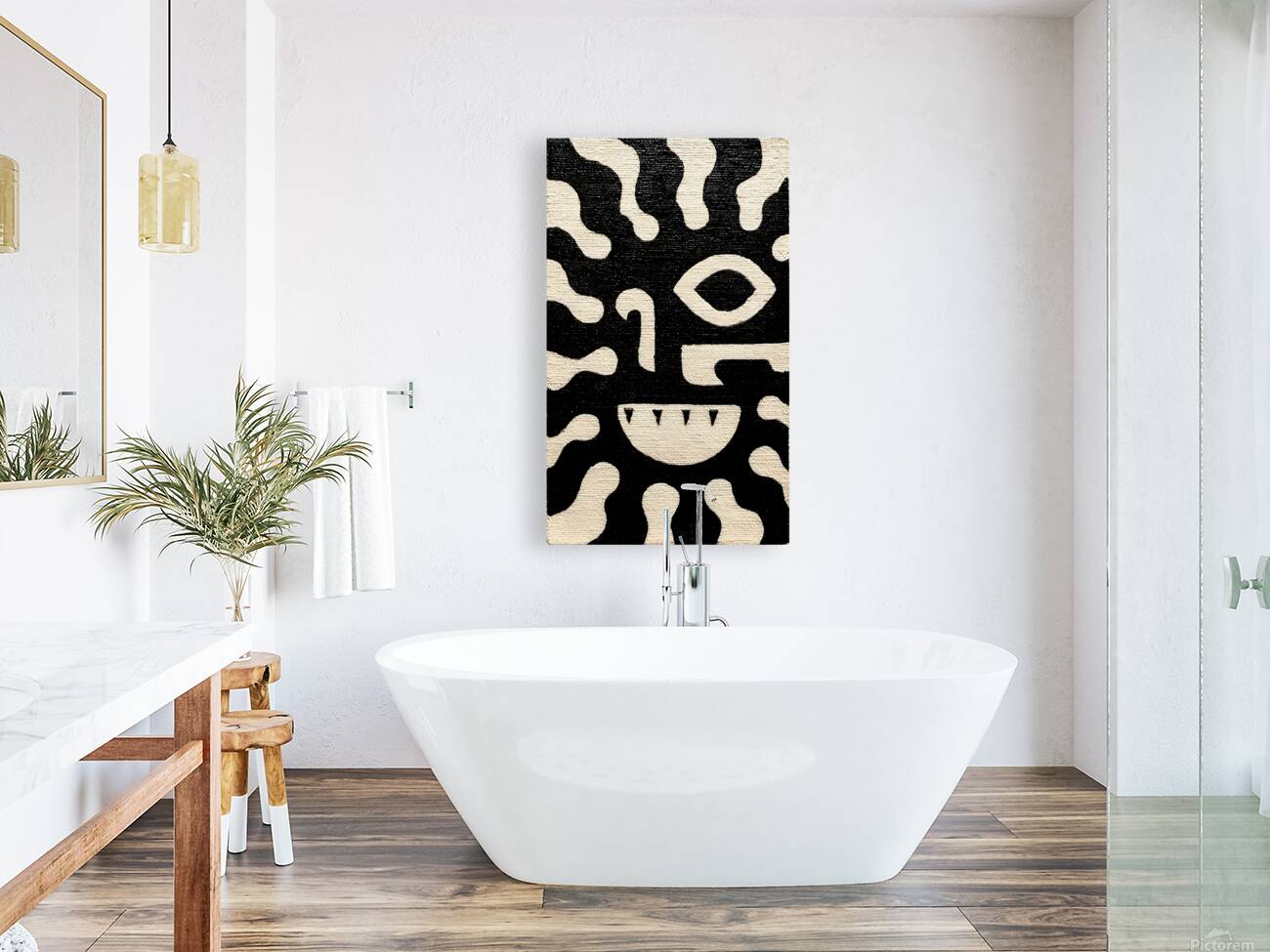 Radiant Face – Tribal Abstract Print Reproduction