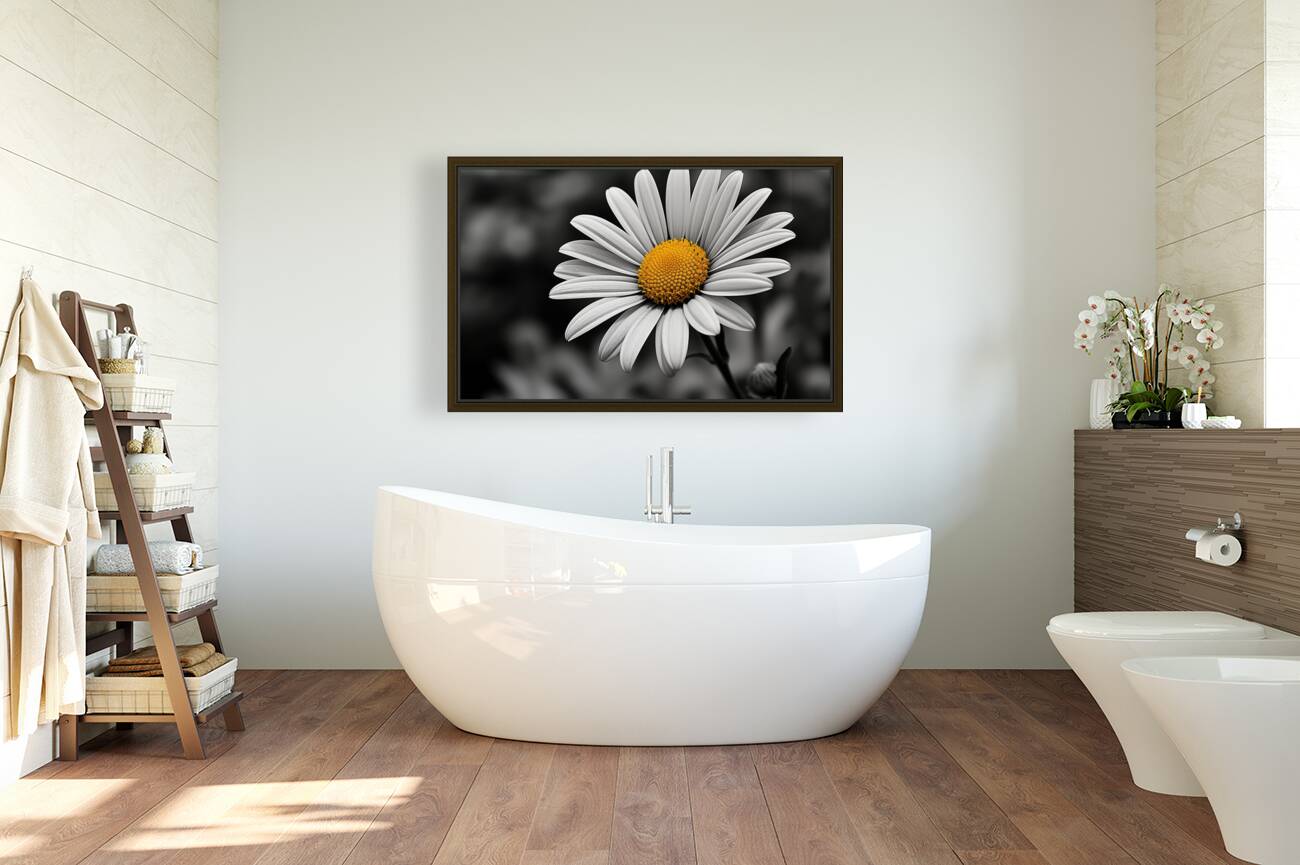 Amber Whisper – Yellow Petal Accent Print Reproduction