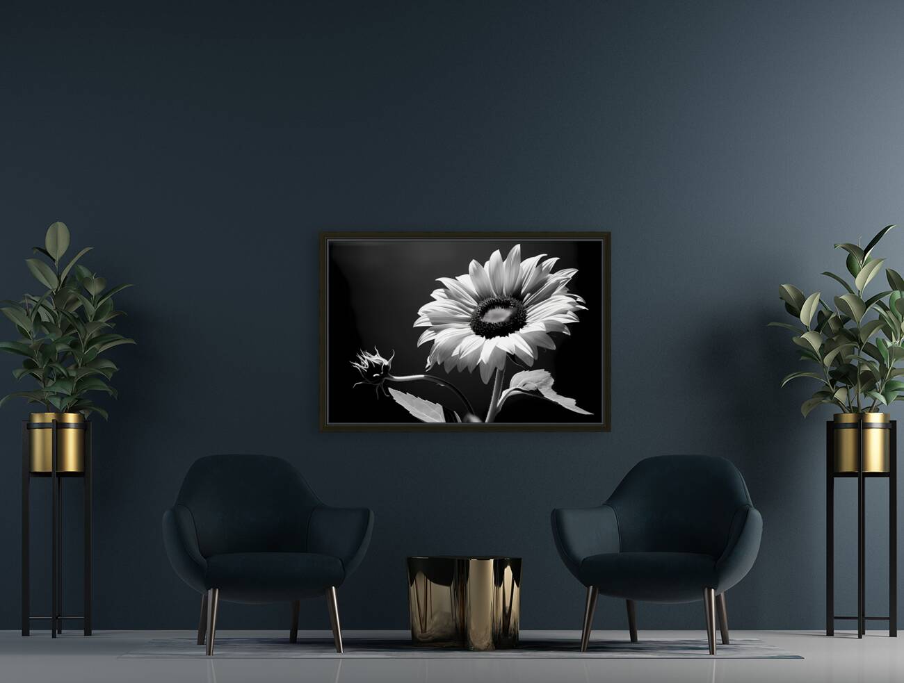 Iconic Sunflower – Golden Bloom Fine Art Print Reproduction