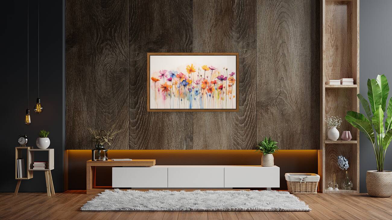 Candy Drip Garden – Abstract Floral Print Reproduction