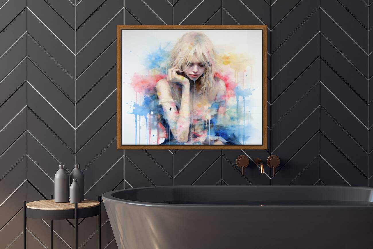 Body Dysmorphic Disorder – Conceptual Pastel Portrait Art Print Reproduction