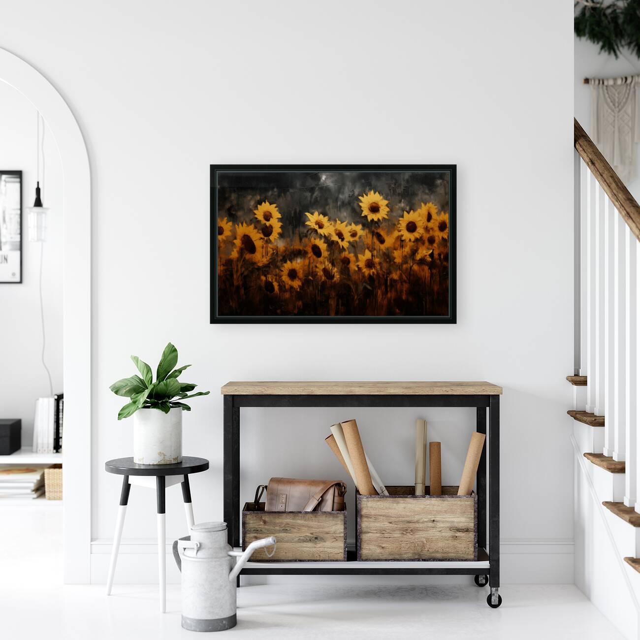 Sunkissed - Golden Sunflower Art Prints Reproduction