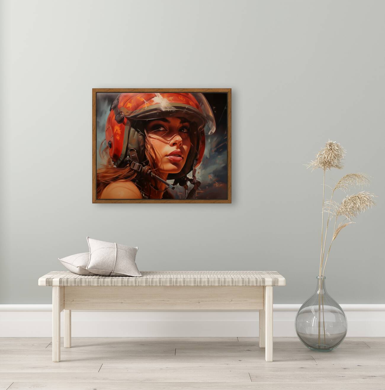 Woman Of War - Urban Warrior Portrait Art Prints Reproduction