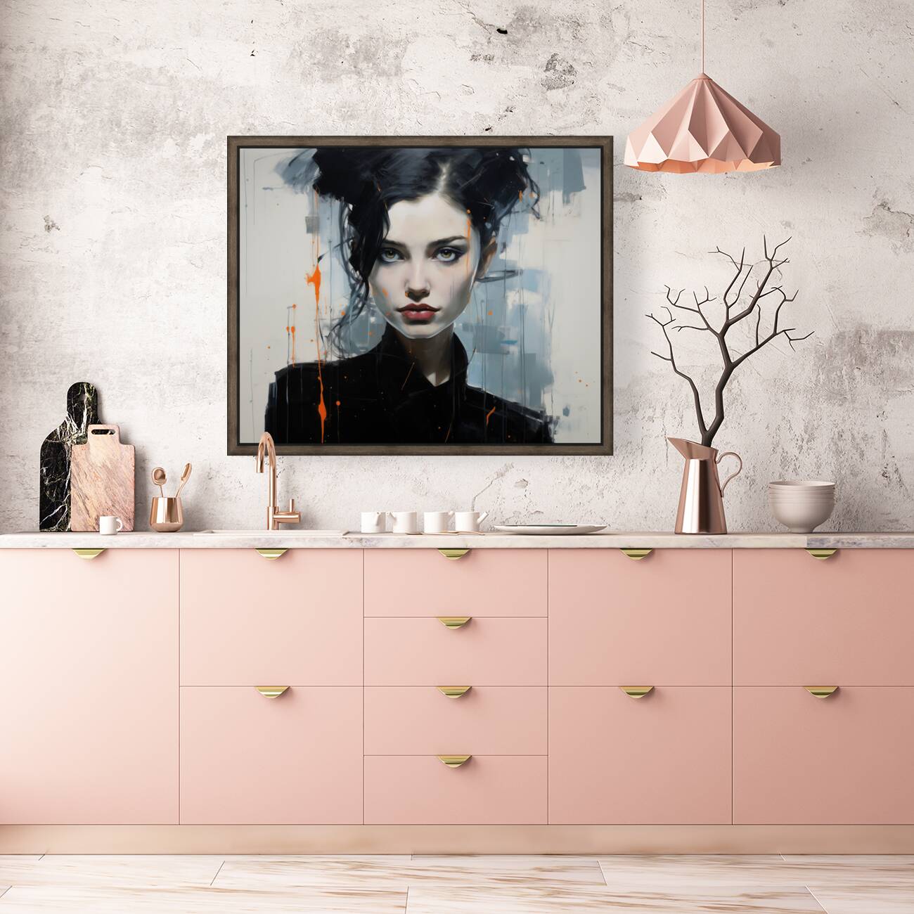 Narcissistic – Modern Portrait Study Art Print Reproduction