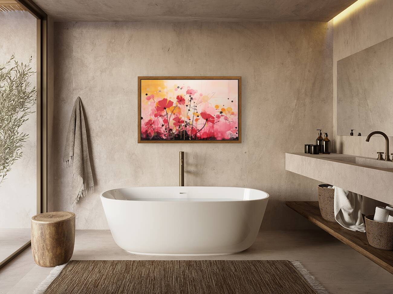 Bliss – Abstract Floral Dream Art Print Reproduction