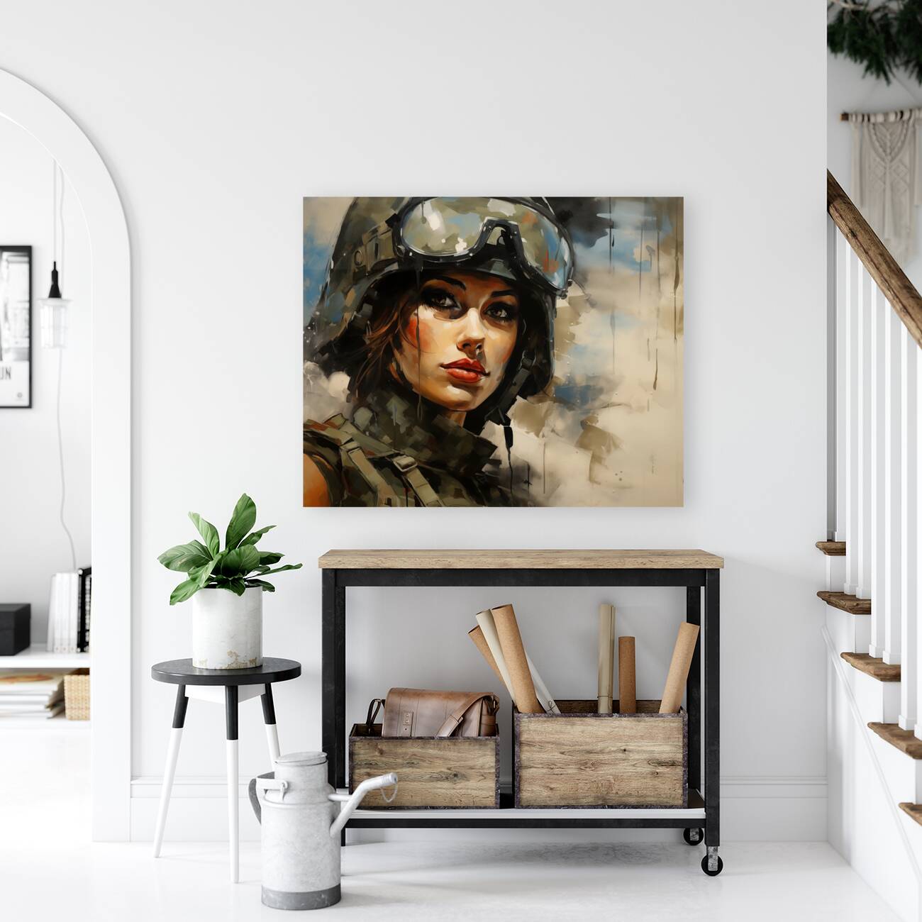 Woman of War – Contemporary Figurative Art Print Reproduction