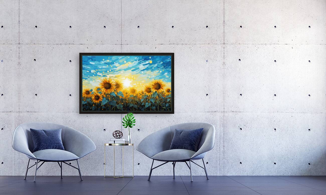 Resonance – Sunflower Field Art Print Reproduction