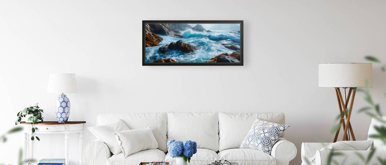 And the Sea Roared - Dramatic Ocean Wave Art Prints by Savage Art Prints