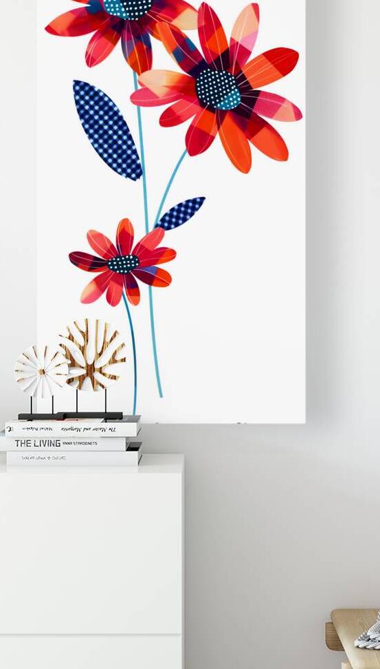 Plaid Botanica 14 - Colorful Floral Art Prints by Savage Art Prints