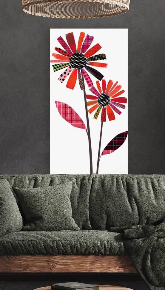 Plaid Botanica 23 - Modern Floral Art Prints by Savage Art Prints