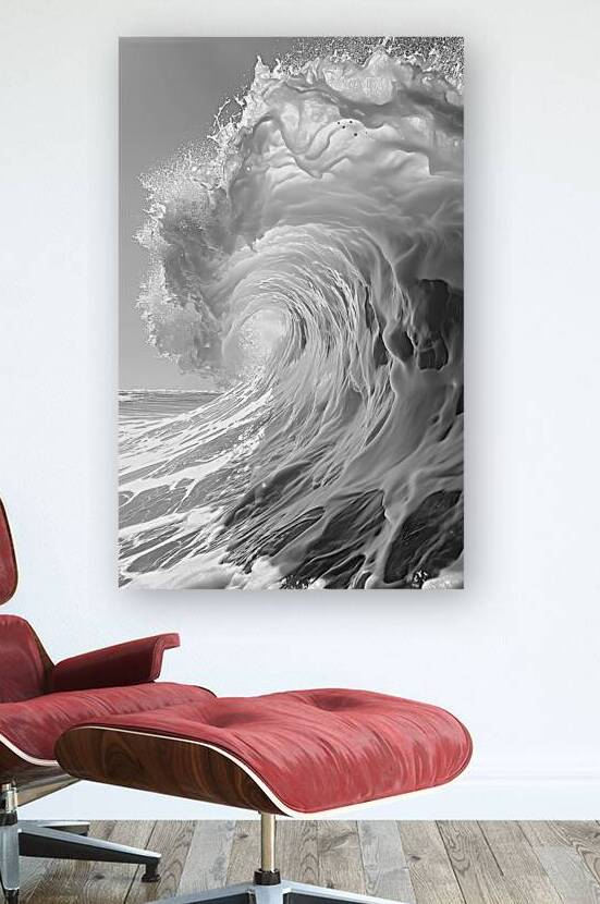 Shore Break - Black & White Wave Art Prints by Savage Art Prints