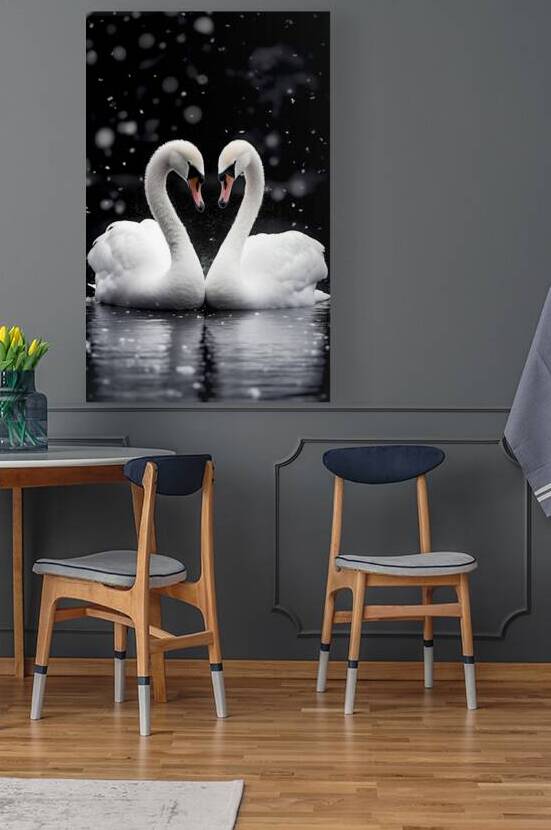 True Love - Swan Romance Art Prints by Savage Art Prints