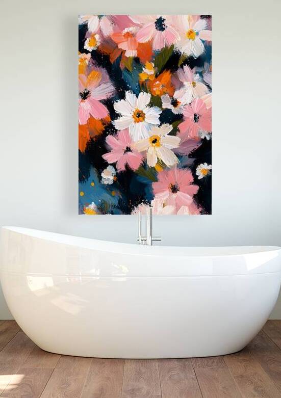 Petales Sauvages A Minuit - Wild Petals At Midnight - Nocturne Floral Art Prints by Savage Art Prints