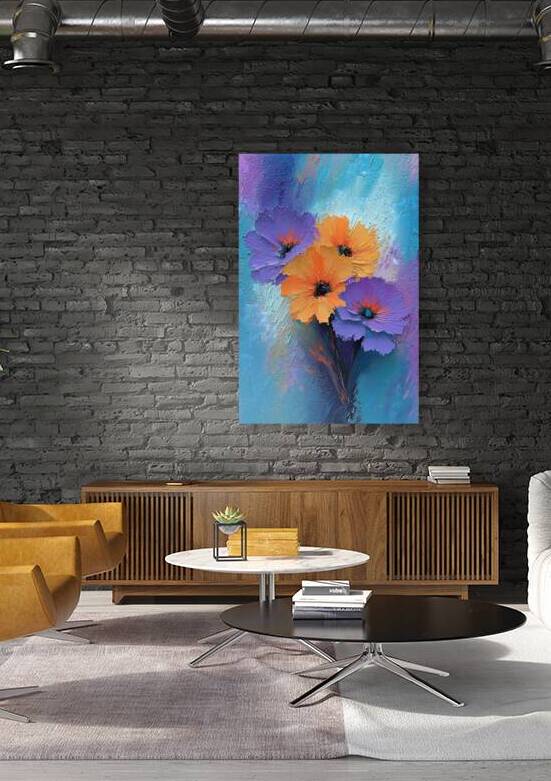Floraison Au Crepuscule - Twilight Bloom - Contemporary Floral Art Prints by Savage Art Prints