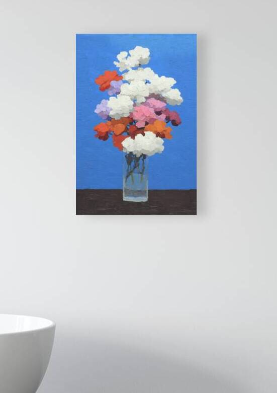 Fiori NellAzzurro - Flowers In The Blue - Italian Floral Art Prints by Savage Art Prints