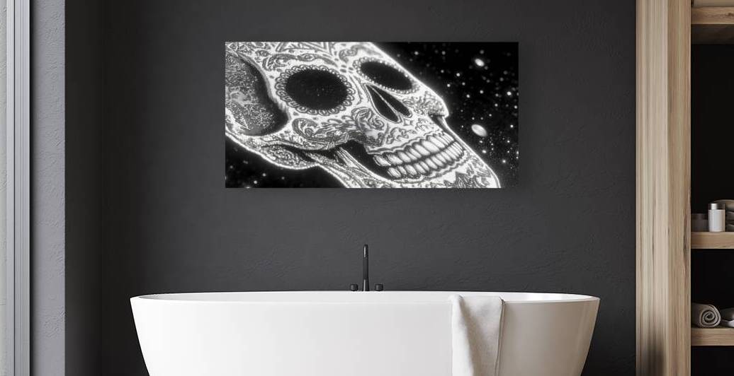 El Eco De La Calavera - The Echo Of The Skull - Pop Skull Art Prints by Savage Art Prints