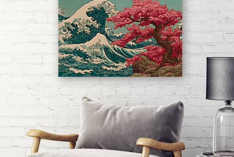 Arashi No Naka No Haru 嵐の中の春 - Spring Within The Storm - Japanese Cherry Blossom Art Prints by Savage Art Prints